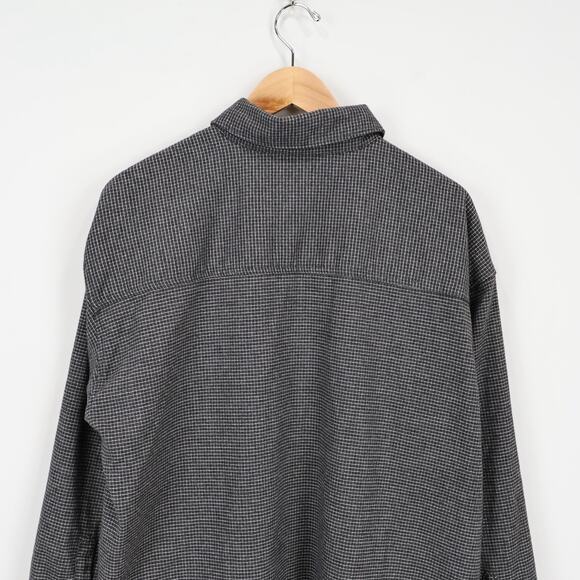 Abercrombie & Fitch Soft A&F Collection Oversized Brushed Plaid Flannel Size L - Picture 4 of 8